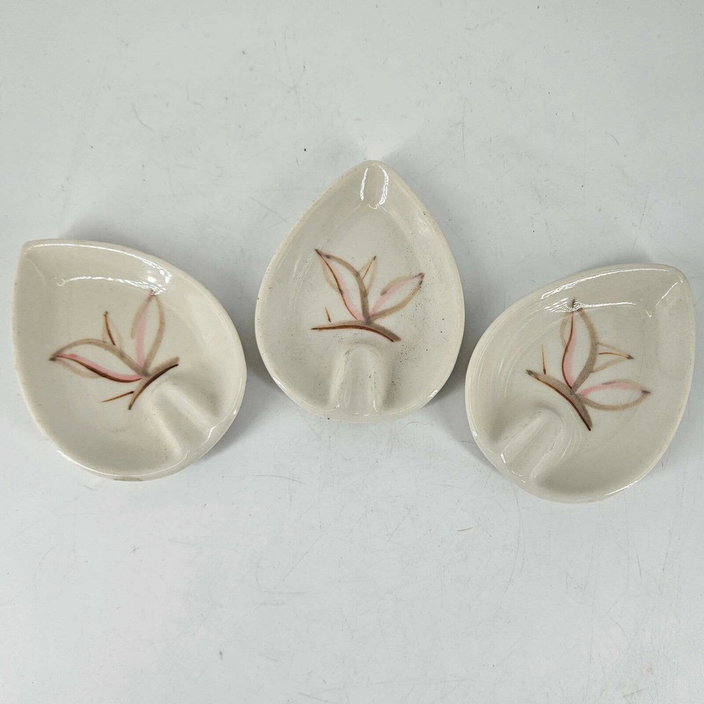 Set of 3 Vintage Mid Century Winfield California Pottery Ashtrays individual